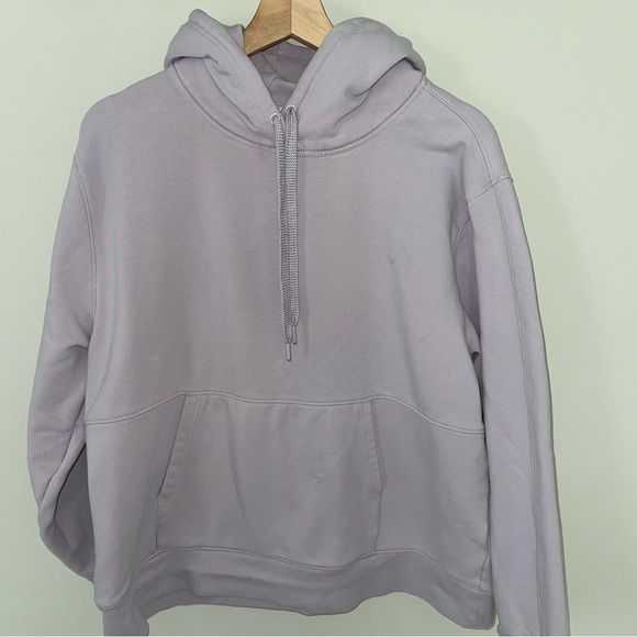 Athleta Retroplush Hoodie XL Shasta Purple Kangaroo Pocket Worn Twice - Picture 4 of 7